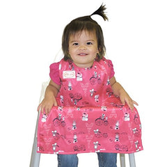 BIB-ON, A New, Full-Coverage Bib and Apron Combination for Infant, Baby, Toddler Ages 0-4. (French Mice)