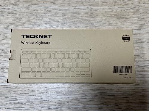 TECKNET 2.4G Wireless Keyboard For Windows/Chrome OS, UK Layout Compact Mini Keyboard, Small Silent Whisper-Quiet Keyboard with 12 months Battery Life (Black)