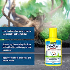 Tetra SafeStart Aquarium Starter - with live nitrifying bacteria, allows the rapid introduction of fish in an aquarium, 50 ml bottle.