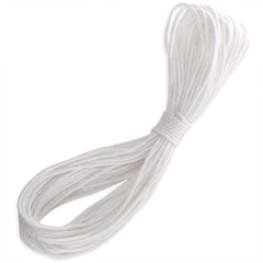 H&S 20 Meters Picture Hanging Cord - 2.5mm Super Strong Nylon White Rope for Photo Frame Mirror Hold Up to 30Kg - Picture Cord - Bathroom Light Pull Cord - Frame String - Nylon Picture Hanging Cord