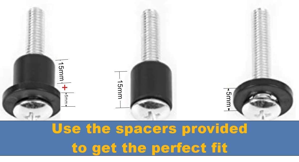 Inbrackets Universal Tv Bracket Screws Bolt Washer Spacer Spares Pack Kit for TV Bracket Wall Mounts compatiable with Vesa Tv wall mounts M4 M5 M6 M8 TOTAL 68PCS (68 Pcs)