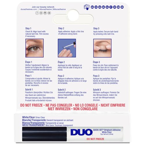 Duo Quick-Set Striplash Adhesive, Clear, 5 g (Pack of 1)