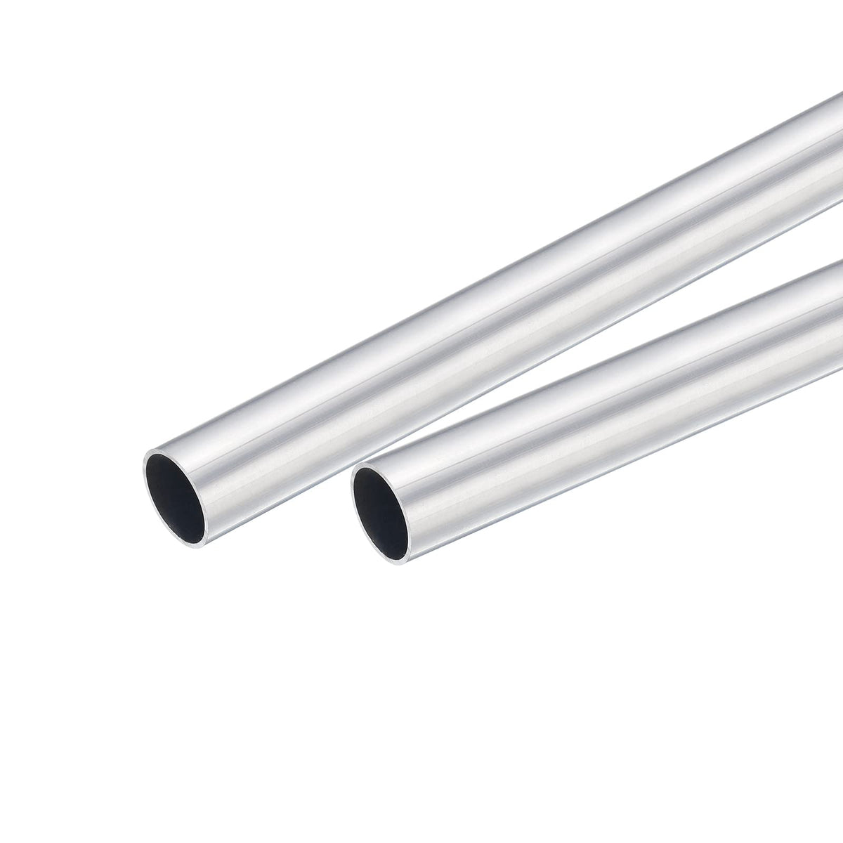 sourcing map 6063 Aluminum Round Tube 18mm OD 16mm Inner Dia 250mm Length Pipe Tubing 2 Pcs