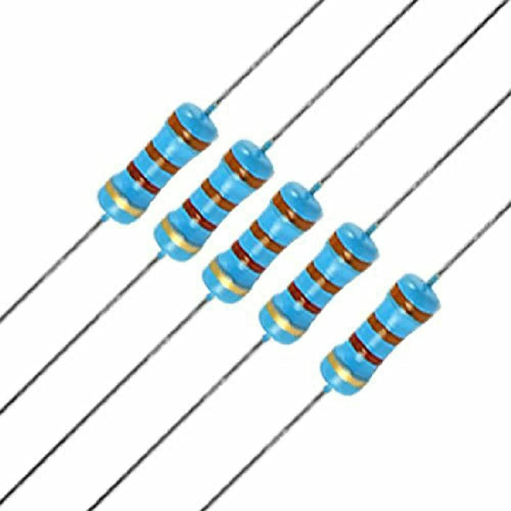 UMTMedia® 30pcs 5.6 ohm Ω - 1/2W Watt Metal Film Resistors 0.5 ±1% for Electronic, Arduino, or Raspberry PI Projects. Many Values Available