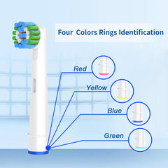 16 Pack Replacement Toothbrush Heads Compatible with Oral B Electric Toothbrush, White. Deep and Precise Cleaning.