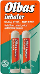 Olbas Nasal Inhaler pack of 2 - Nasal stick - relief from catarrh, colds and blocked sinuses