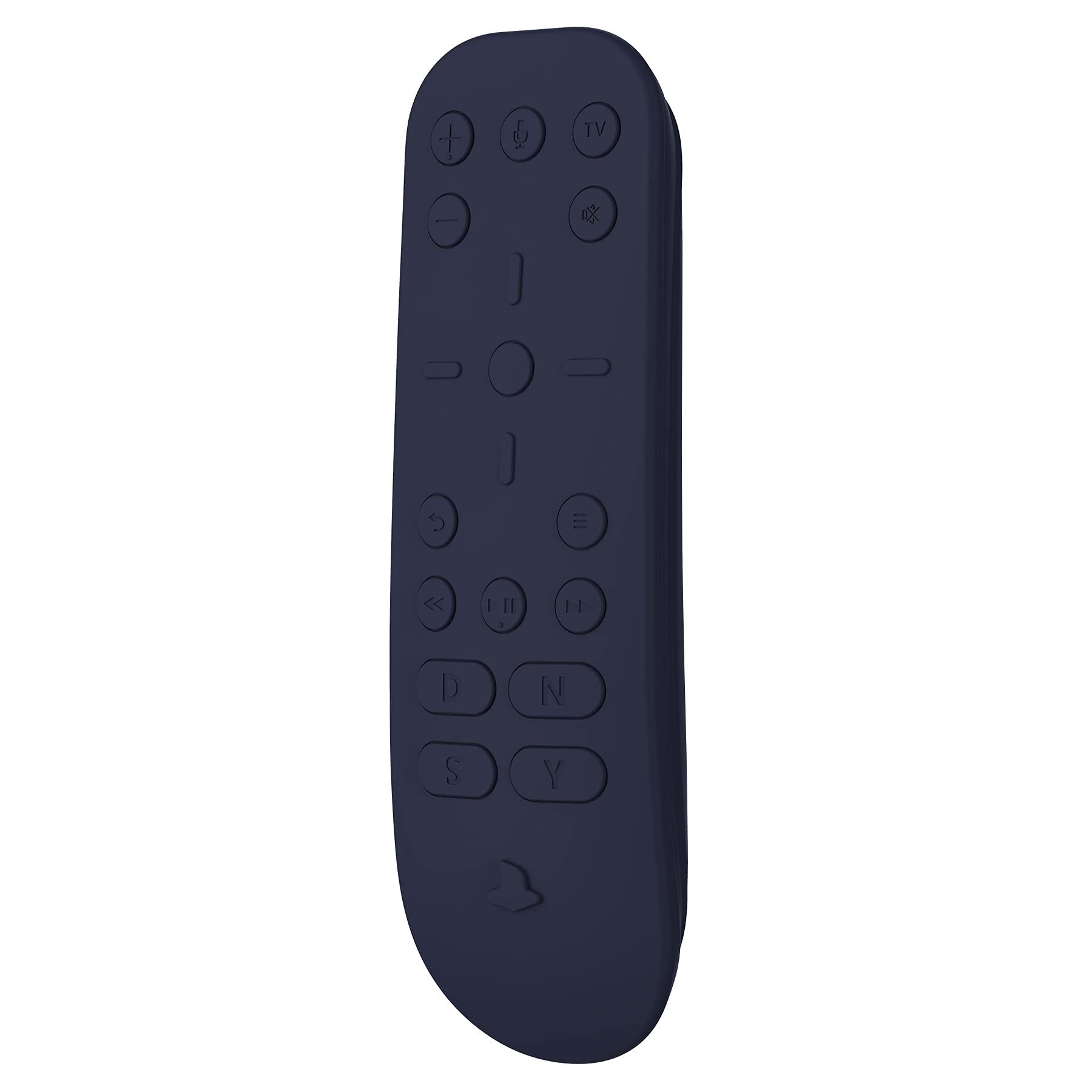 PlayVital Silicone Protective Remote Case for ps5 Media Remote Cover, Ergonomic Design Full Body Protector Skin for ps5 Remote Control - Midnight Blue