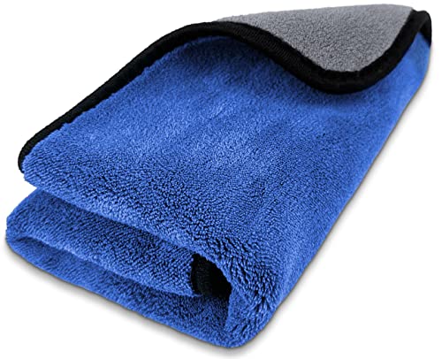 Airlab Microfibre Cloth Extra Large XXL 90x60cm, Dual-Sided Car Drying Towels 500GSM, Super Absorbent Ultra Soft Cleaning Cloths for Auto Detailing, Motorcycles Polishing, Vehicles Washing