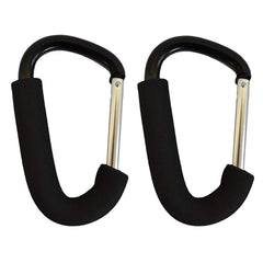 Buggy Clips x2 for Pushchair and Stroller - Large Pushchair Shopping Bag Hook - Mum Pram Handy Carry Clip for Changing Bags - Universal and Easy To Use