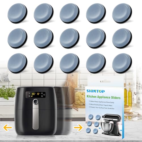 Appliance Sliders, 16PCS Air Fryer Accessories Easy Movers for Small Kitchen Appliances, Air Fryers, Bread Machine,Coffee Makers,Blenders,Grills,Mixers,Microwave