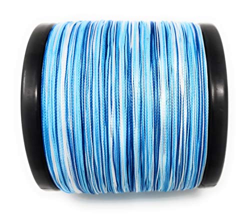 Reaction Tackle Braided Fishing Line Blue Camo 50LB 300yd