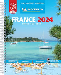 France 2024 - Tourist & Motoring Atlas A4 Laminated Spiral