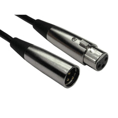 World of Data 1M XLR Cable - 3 Pin Male to Female Balanced Audio Copper Core Gold Plated Pins