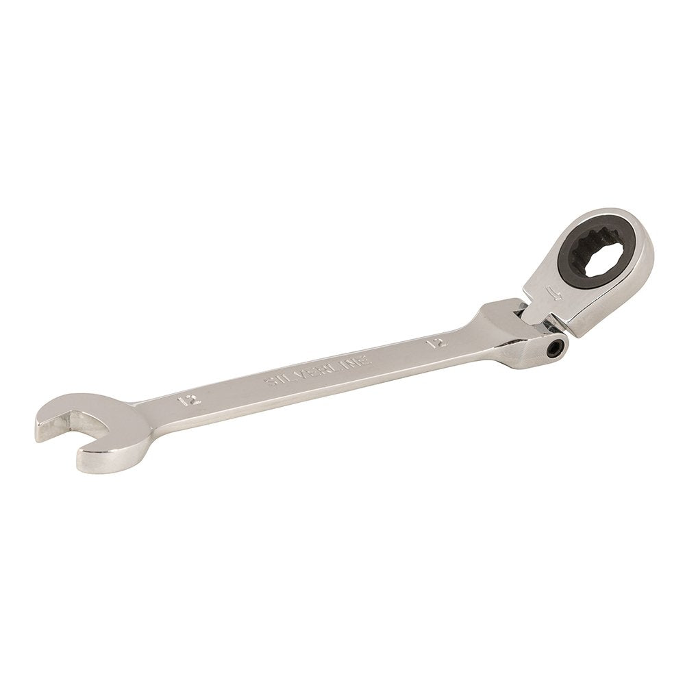 Silverline 598523 Flexible Head Ratchet Spanner 12 mm