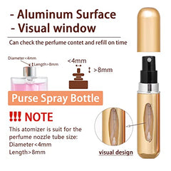 4PCS 5ml Perfume Atomiser Refillable Bottles Portable Mini Spray Travel Bottle Easy to Refill Empty Atomizer Bottle for Purse Handbag Pocket Luggage,Bright Color