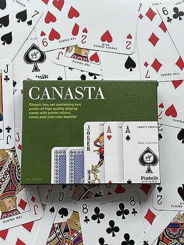 Gibsons Canasta Double Deck Playing Cards from Piatnik   Card Game   Pack of cards