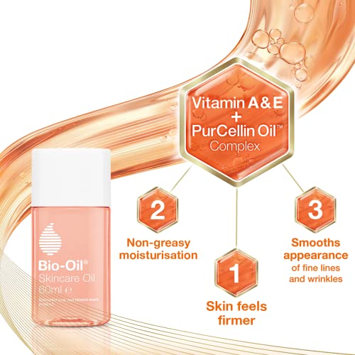 Bio-Oil Skincare Oil - Improve the Appearance of Scars, Stretch Marks and Skin Tone - 1 x 60 ml