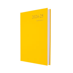 Collins Essential A5 Academic Year 2024-25 Day a Page Diary - Yellow - Mid Year Academic Planner for Students and Teachers - ESSA51M.45-2425 - July 2024 to July 2025