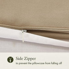 LILYSILK 1PC Silk Pillowcase for Hair and Skin, 19 Momme 100% Mulberry Silk with Cotton Underside, Soft Hypoallergenic Silk Bed Pillow Case with Hidden Zipper Bag Package(Standard 50x75cm, Taupe)