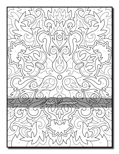 Color by Number Patterns: An Adult Coloring Book with Fun, Easy, and Relaxing Coloring Pages (Color by Number Coloring Books)