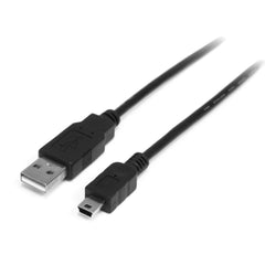 StarTech.com 1m Mini USB 2.0 Cable - 1 Meter A to Mini B - M/M - USB 2.0 A to Mini Cord (USB2HABM1M)