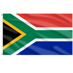 AhfuLife 1pcs South African Flag 5ft x 3ft for Olympic Decorations, Large South Africa Flags - Double Side with Brass Eyelets for Football Decorations (South Africa, 150 x 90 cm - 1 Pcs)