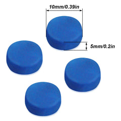 LICQIC 10 Pcs Blue Diamond Cue Tips, 10mm Pool Queue Tips with Plastic Storage Box for Pool Cues and Snooker