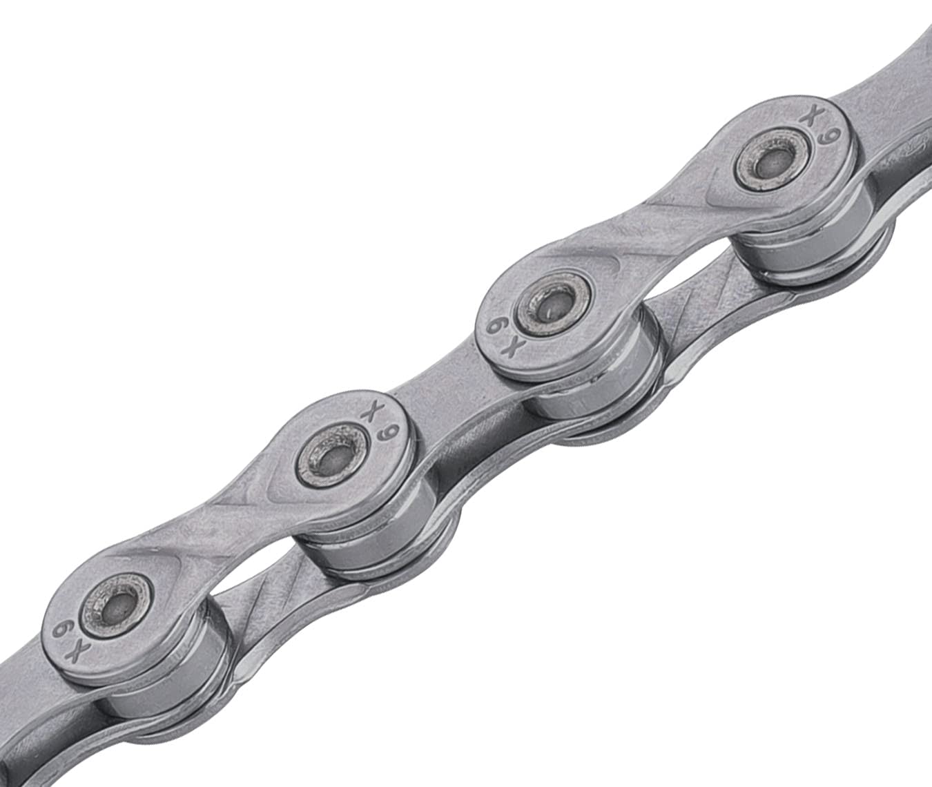 KMC X9 9-Speed Chain 116 Links, Road/Mountain Bike Bicycle Chain with Missing Link-Sliver Gray for Shimano SRAM