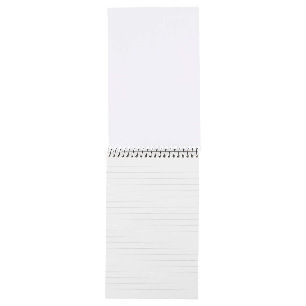 Rhino Shorthand Notepad   80 Leaf/160 Page   8mm Ruled   1-Pack - 8 x 5 (200 x 127 mm) Reporter's Notepad - Ideal for Shopping, School & Travel