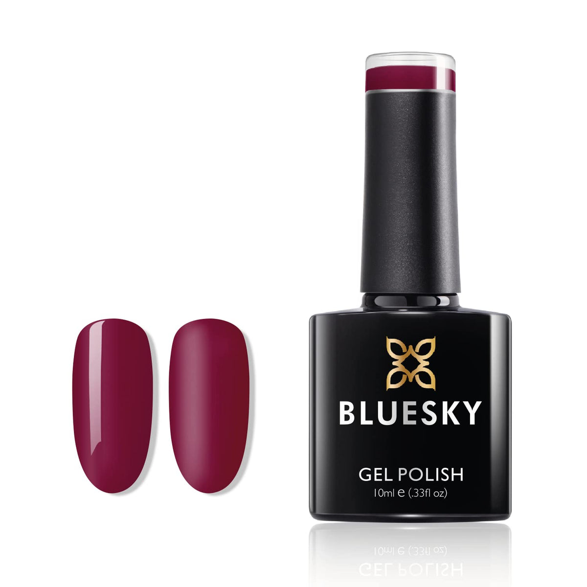 Bluesky Gel Nail Polish, Dark Red A013, Dark, Lipstick, Red, Long Lasting, Chip Resistant, 10 ml (Requires Drying Under UV LED Lamp)