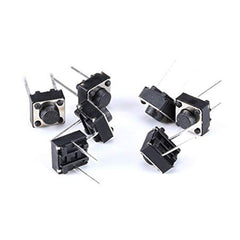 Youmile 100PACK Tact Button Switch 2 Pin DIP 6x6x5mm PCB Momentary Tactile Tact Push Button Switch