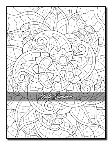 Color by Number Patterns: An Adult Coloring Book with Fun, Easy, and Relaxing Coloring Pages (Color by Number Coloring Books)