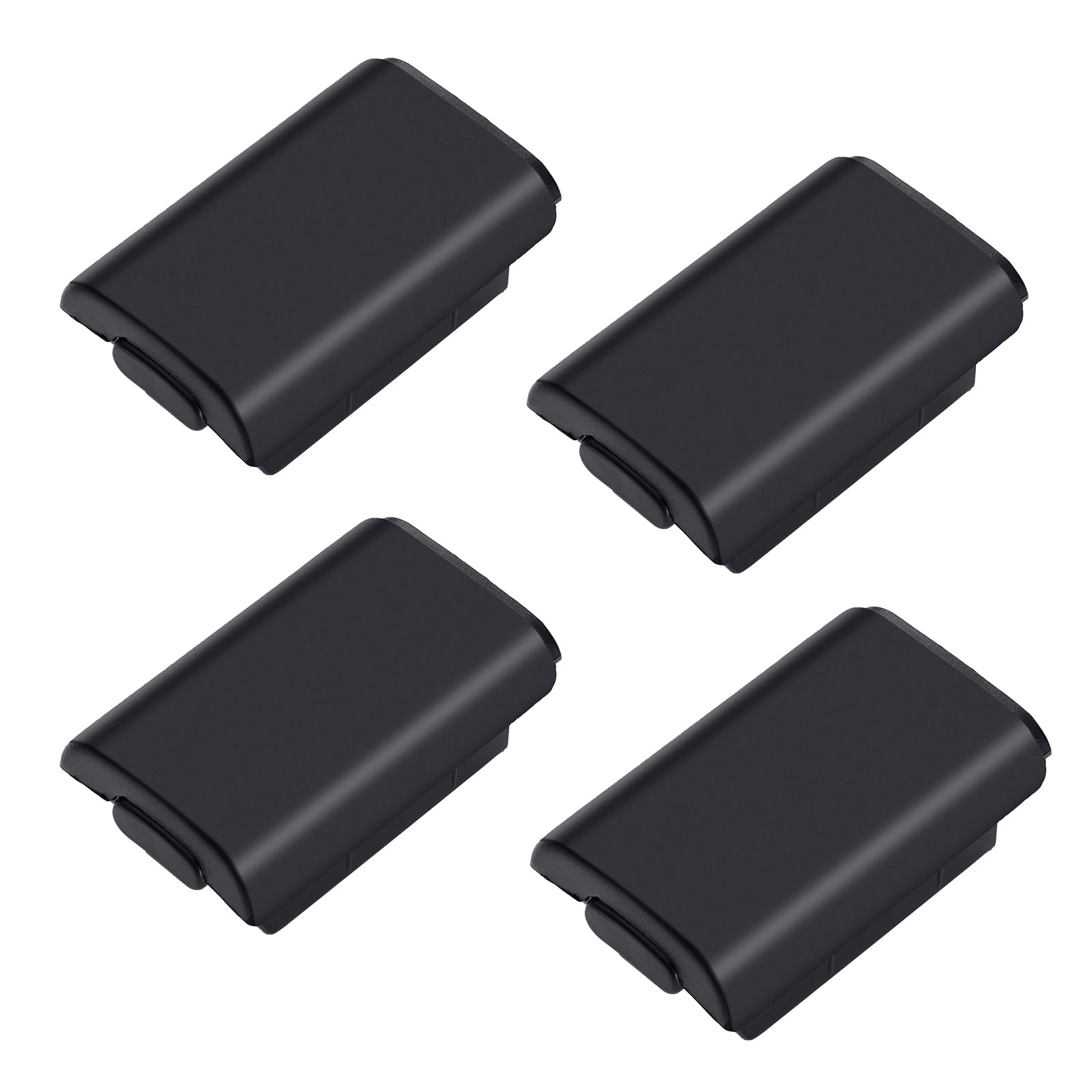 Replacement Battery Pack Cover for Microsoft Xbox 360 Wireless Controller, 4 Pack Black