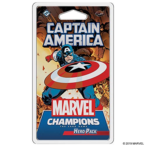 Fantasy Flight Games, Marvel Champions: Hero Pack: Captain America, Ages 14and, 1 to 4 Players, 90 Min Player Time, Multicoloured