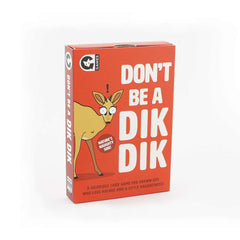 Ginger Fox Don't Be A Dik Dik Card Game. Giggle With Friends & Family At Parties & Gatherings Playing This Laugh-Out-Loud Fun Adult Animal Nature Game For Ages 16and