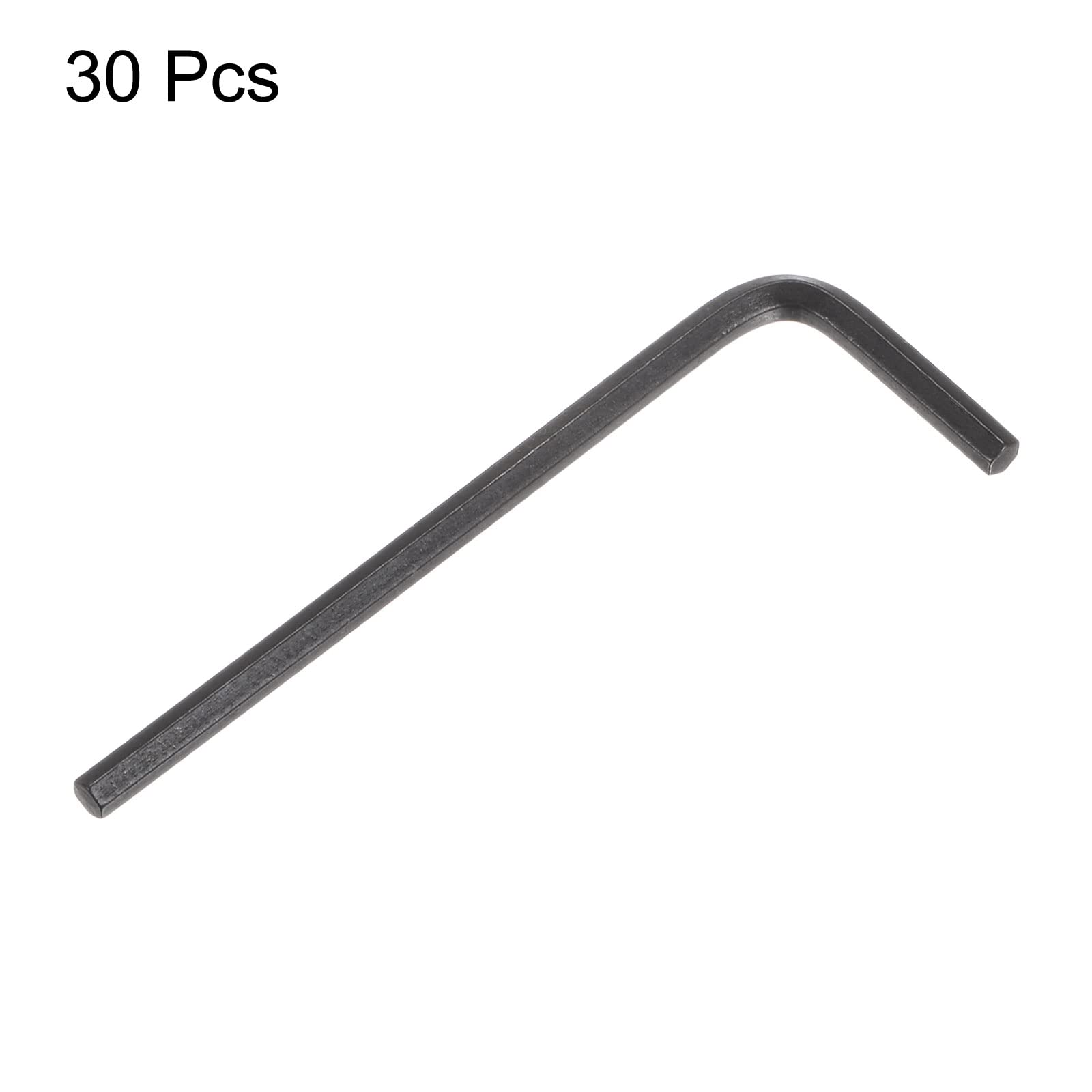 sourcing map 30pcs Hex Key Wrench 3mm Metric CR-V L Shaped Hexagon Head Repairing Tool