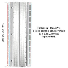 DEYUE 3 Set Standard Jumper Wires Plus 3 Set of Solderless Prototype Breadboard 830 tie Points Breadboard   3 Set of M/F, M/M, F/F - Each 40pin Electronic Jumpers Wire