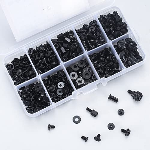 wugongshan 420 Pcs Computer Screw Set, PC Motherboard Standoffs Screws Kit, Personal Computer Screw Standoffs Set Kit for PC Case Motherboard Box HDD SSD Fa CD-ROM Hard Drive Screws Standoffs