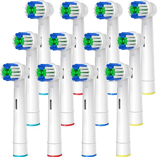 Replacement Toothbrush Heads Compatible with Oral B Braun, 12 Pcs Professional Electric Toothbrush Heads Brush Heads Compatible with Oral B Replacement Heads Refill 7000/Pro 1000/9600/500/3000/8000