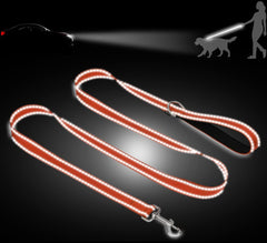 Taglory Dog Leads for Medium Large Dogs   Double Sided Reflective   Soft Neoprene Padded Handle   2.5 cm Wide by 120 cm Long   Orange