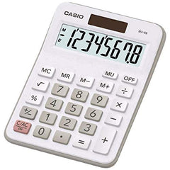 Casio MX-8B Desk Top Calculator, White