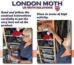 LONDON MOTH KILLER-10 Premium Pheromone Moth killers for the Common Clothes Moth, Sticky Moth Trap Repellent for Wardrobes, clothes and other fabrics, Anti Moth Treatment for the Home, Inc. eBook.