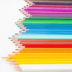 abeec Assorted Colouring Pencils for Kids - Art Colouring Pencils - Colouring Pencils Set - x 40 Assorted Coloured Artist Pencils - Back To School Supplies