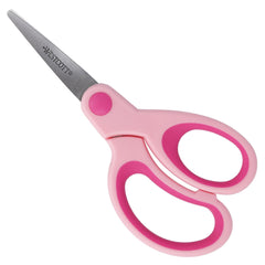 Westcott E-21582 00 Softgrip Kids Scissor, pointed tip, 5 inches/13 cm, pink