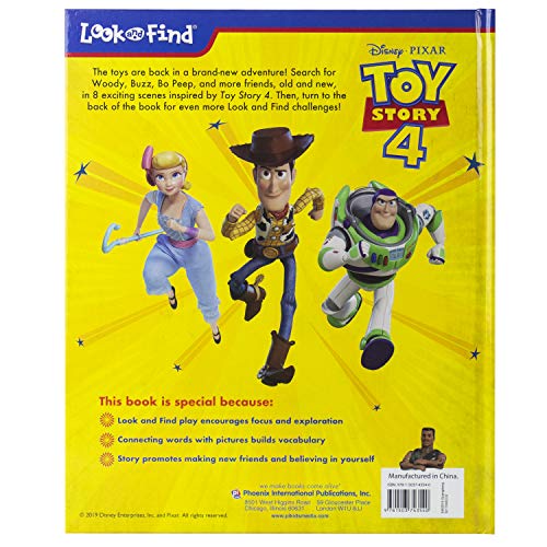 Disney Pixar Toy Story 4 Woody, Buzz Lightyear, Bo Peep, and More! - Look and Find Activity Book - PI Kids