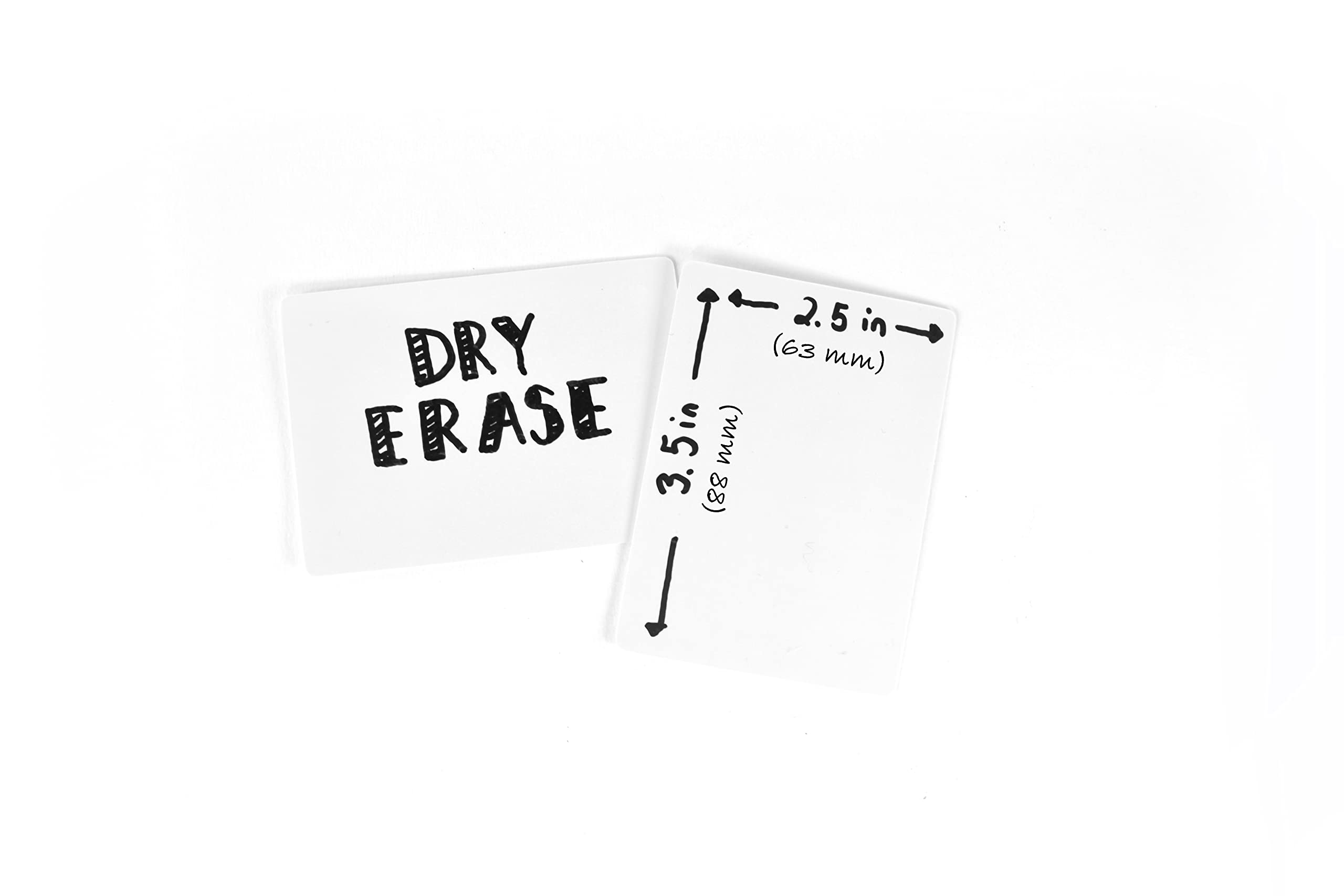 Dry Erase Blank Playing Cards, Poker Size - 6.3 cm x 8.8 cm, 180 Reusable Blank Cards, Flash Cards, Board Game Cards, Study Guide & Note Cards (180 Cards)