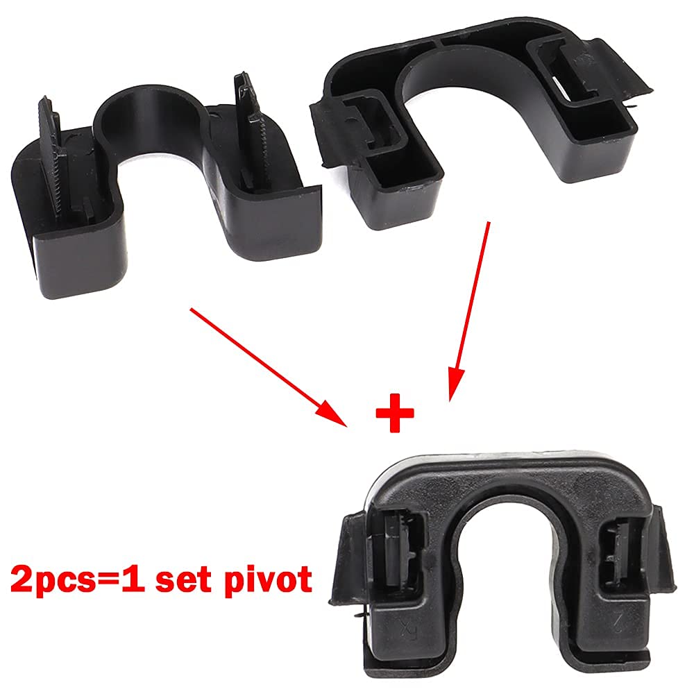 2 Set Rear Parcel Shelf Clips Fastening Bracket Clip Compatible with Ford Focus Fiesta B-MAX Mondeo Citroen DS3 C3 Nissan 1539663 8A6146698AA 015532109E