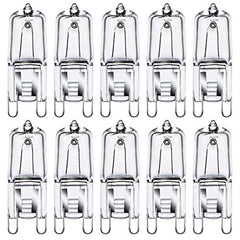 GMY G9 Halogen Light Bulbs 34W G9 Capsule Light Bulbs 230V 2700K Warm White Dimmable 10 Pack