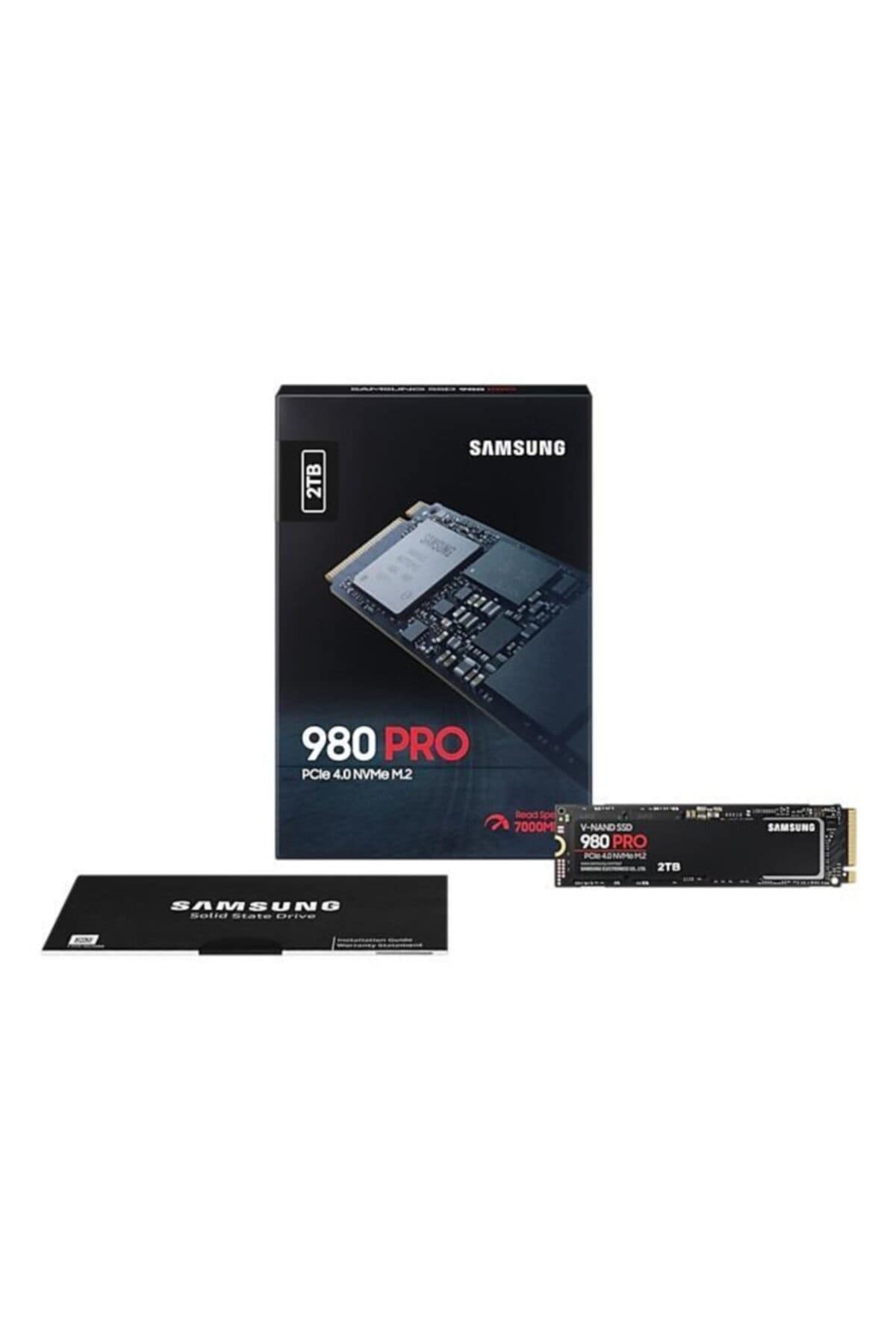 Samsung 980 PRO M.2 NVMe SSD (MZ-V8P2T0BW), 2 TB, PCIe 4.0, 7,000 MB/s Read, 5,000 MB/s Write, Internal Solid State Drive