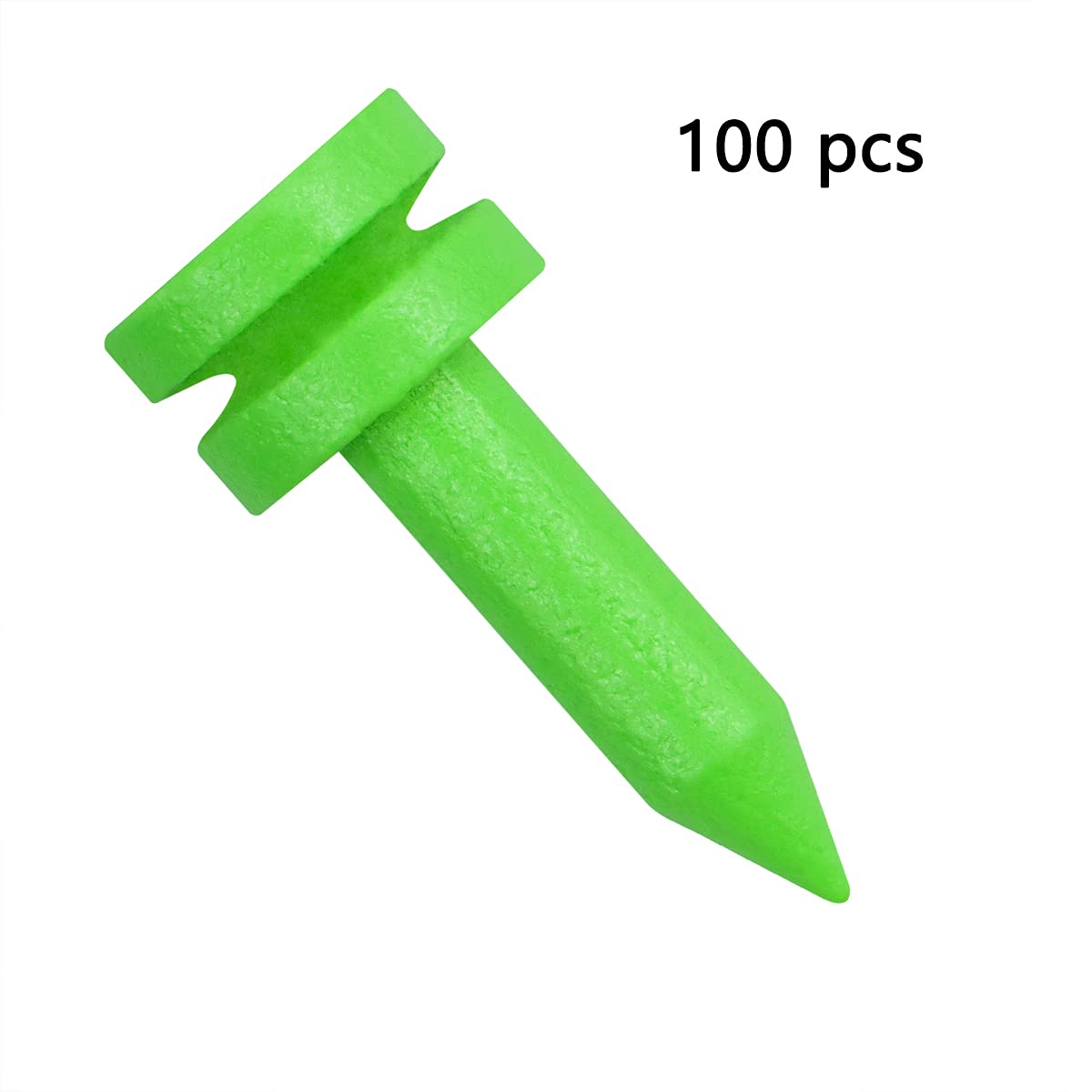 LIKOSO Bamboo Golf Tees Green 26MM Pack of 100 Non Plastic Castle Tees Biodegradable Sustainable